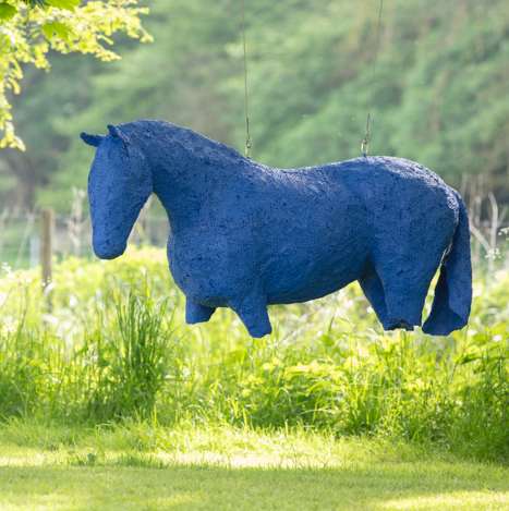 FAS015 Alison Berman Blue Swaying Horse